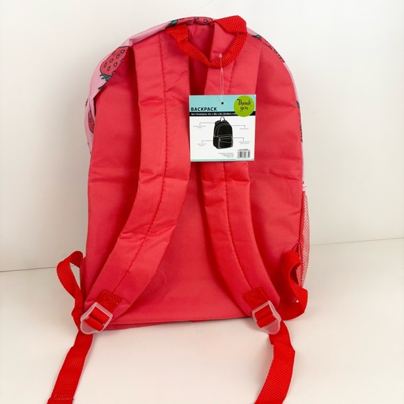 Strawberry Backpack Pink And Red New With Tags - Picture 3 of 12